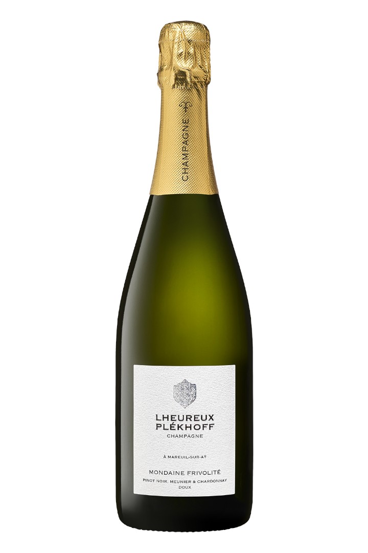 Bouteille Champagne Doux Pinot Noir Meunier Chardonnay Lheureux Plekhoff Mondaine Frivolité