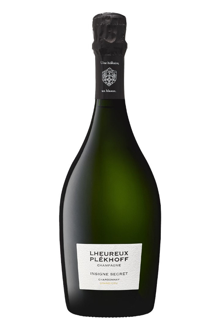 Bouteille Champagne Grand Cru Chardonnay Blanc de Blancs Lheureux Plekhoff Insigne Secret