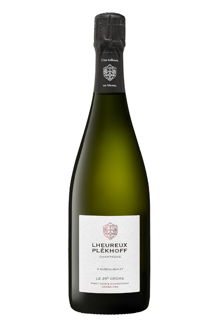 Bouteille Champagne Grand Cru Pinot Noir Chardonnay Lheureux Plekhoff Le 25e Ordre